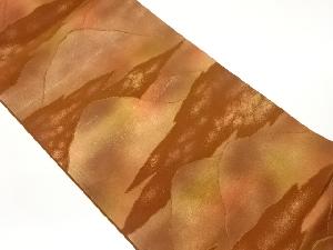 山並に雲模様織出し袋帯